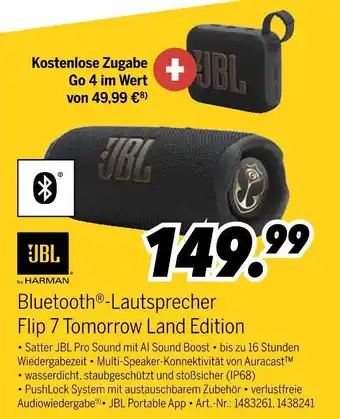 MEDIMAX Jbl bluetooth -lautsprecher flip 7 tomorrow land editio Angebot