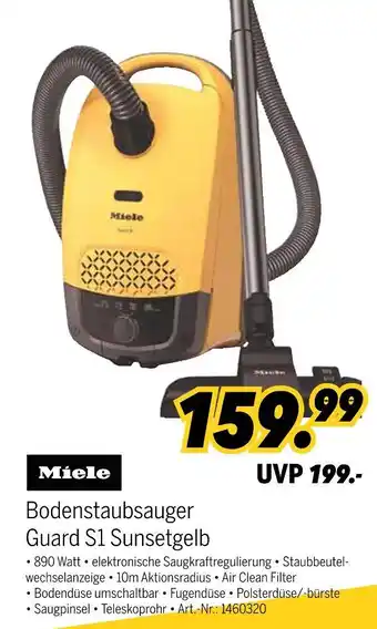 MEDIMAX Miele bodenstaubsauger guard s1 sunsetgelb Angebot