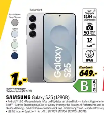 MEDIMAX Samsung galaxy s25 (128gb) Angebot