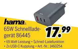 MEDIMAX Hama 65w schnellladegerät Angebot