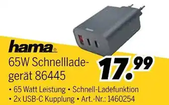 MEDIMAX Hama 65w schnellladegerät Angebot