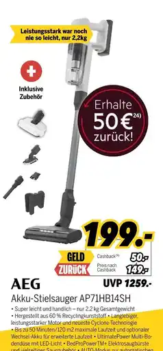 MEDIMAX Aeg akku-stielsauger ap71hb14sh Angebot