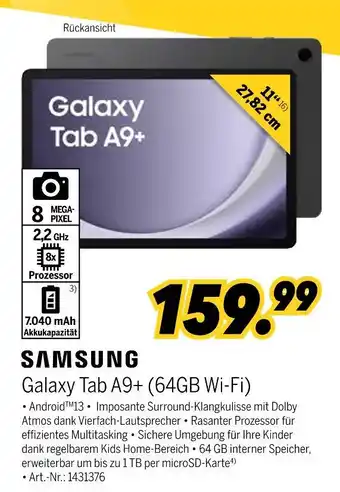 MEDIMAX Samsung galaxy tab a9+ (64gb wi-fi) Angebot