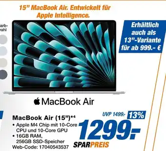 Expert Apple macbook air (15”) Angebot