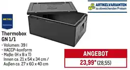 METRO METRO PROFESSIONAL Thermobox GN 1/1 Angebot