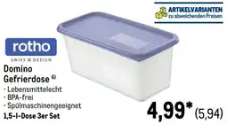 METRO rotho Domino Gefrierdose Angebot