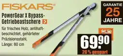 V Baumarkt FISKARS PowerGear X Bypass Getriebeastschere Angebot