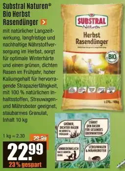 V Baumarkt Substral Naturen Bio Herbst Rasendünger Angebot