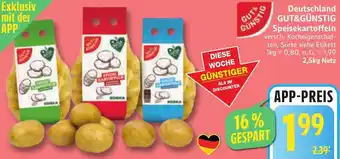 Edeka Deutschland GUT&GÜNSTIG Speisekartoffeln Angebot