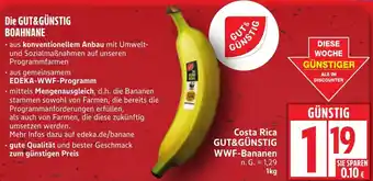 Edeka Costa Rica GUT&GÜNSTIG WWF-Bananen Angebot