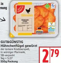 Edeka GUT&GÜNSTIG Hähnchenflügel gewürzt Angebot