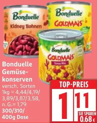 Edeka Bonduelle Gemüsekonserven Angebot