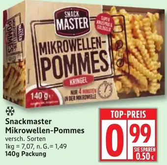 Edeka Snackmaster Mikrowellen-Pommes Angebot