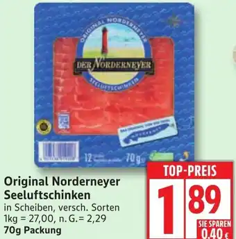Edeka Original Norderneyer Seeluftschinken Angebot