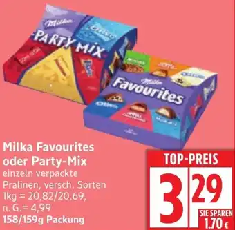 Edeka Milka Favourites oder Party-Mix Angebot
