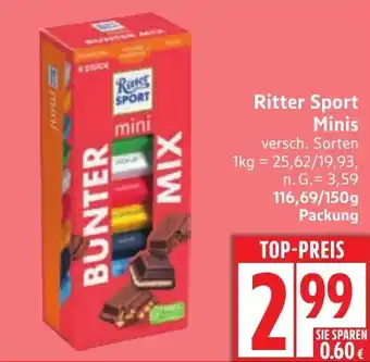 Edeka Ritter Sport Minis Angebot