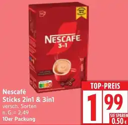 Edeka Nescafé Sticks 2in1 & 3in1 Angebot