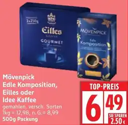 Edeka Mövenpick Edle Komposition, Eilles oder Idee Kaffee Angebot