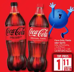 Edeka Coca-Cola, Fanta oder Sprite Angebot