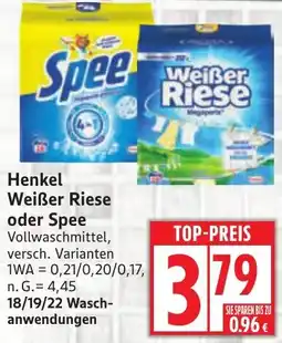 Edeka Henkel Weißer Riese oder Spee Angebot