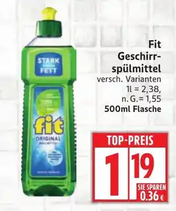 Edeka Fit Geschirrspülmittel Angebot