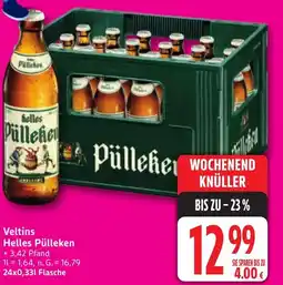 Edeka Veltins Helles Pülleken Angebot