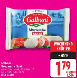 Edeka Galbani Mozzarella Maxi Angebot