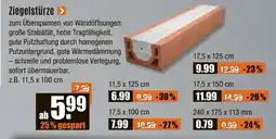 V Baumarkt Ziegelstürze Angebot