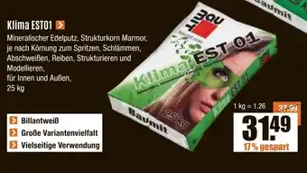 V Baumarkt Klima EST01 Angebot