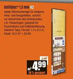 V Baumarkt Selitbloc 1,5 mm Angebot