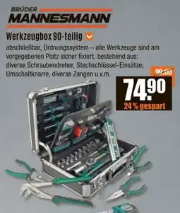 V Baumarkt BRÜDER MANNESMANN Werkzeugbox 90-teilig Angebot