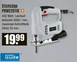V Baumarkt Stichsäge POWC20110 Güde Angebot