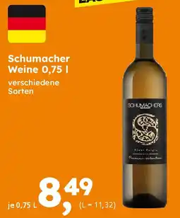 Globus Baumarkt Schumacher Weine Angebot