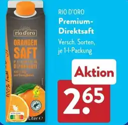 Aldi Süd RIO D'ORO Premium- Direktsaft Angebot