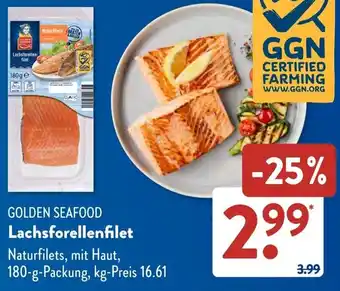 Aldi Süd GOLDEN SEAFOOD Lachsforellenfilet Angebot