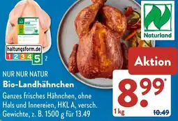Aldi Süd NUR NUR NATUR Bio-Landhähnchen Angebot
