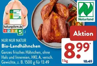Aldi Süd NUR NUR NATUR Bio-Landhähnchen Angebot