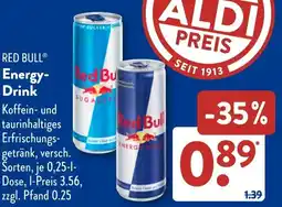 Aldi Süd RED BULL Energy- Drink Angebot