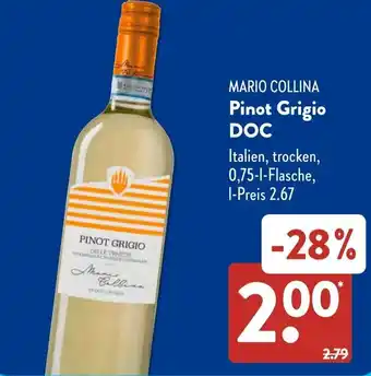 Aldi Süd MARIO COLLINA Pinot Grigio DOC Angebot