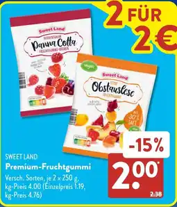 Aldi Süd SWEET LAND Premium-Fruchtgummi Angebot