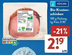 Aldi Süd Bio-Krusten- schinken Angebot