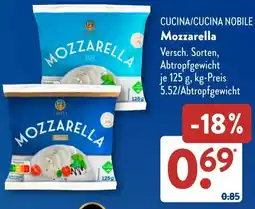 Aldi Süd CUCINA/CUCINA NOBILE Mozzarella Angebot