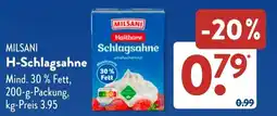 Aldi Süd MILSANI H-Schlagsahne Angebot