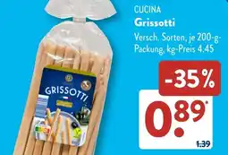 Aldi Süd CUCINA Grissotti Angebot