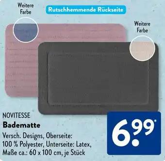 Aldi Süd NOVITESSE Badematte Angebot