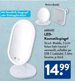 Aldi Süd AMBIANO LED- Kosmetikspiegel Angebot