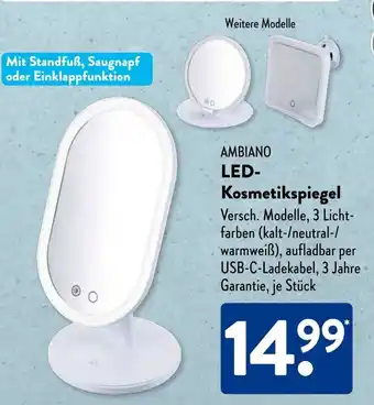 Aldi Süd AMBIANO LED- Kosmetikspiegel Angebot
