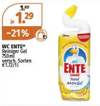 Müller WC Ente Reiniger Gel 750ml Angebot