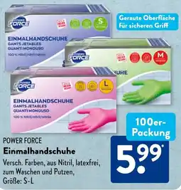 Aldi Süd POWER FORCE Einmalhandschuhe Angebot
