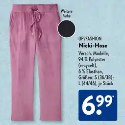 Aldi Süd UP2FASHION Nicki-Hose Angebot